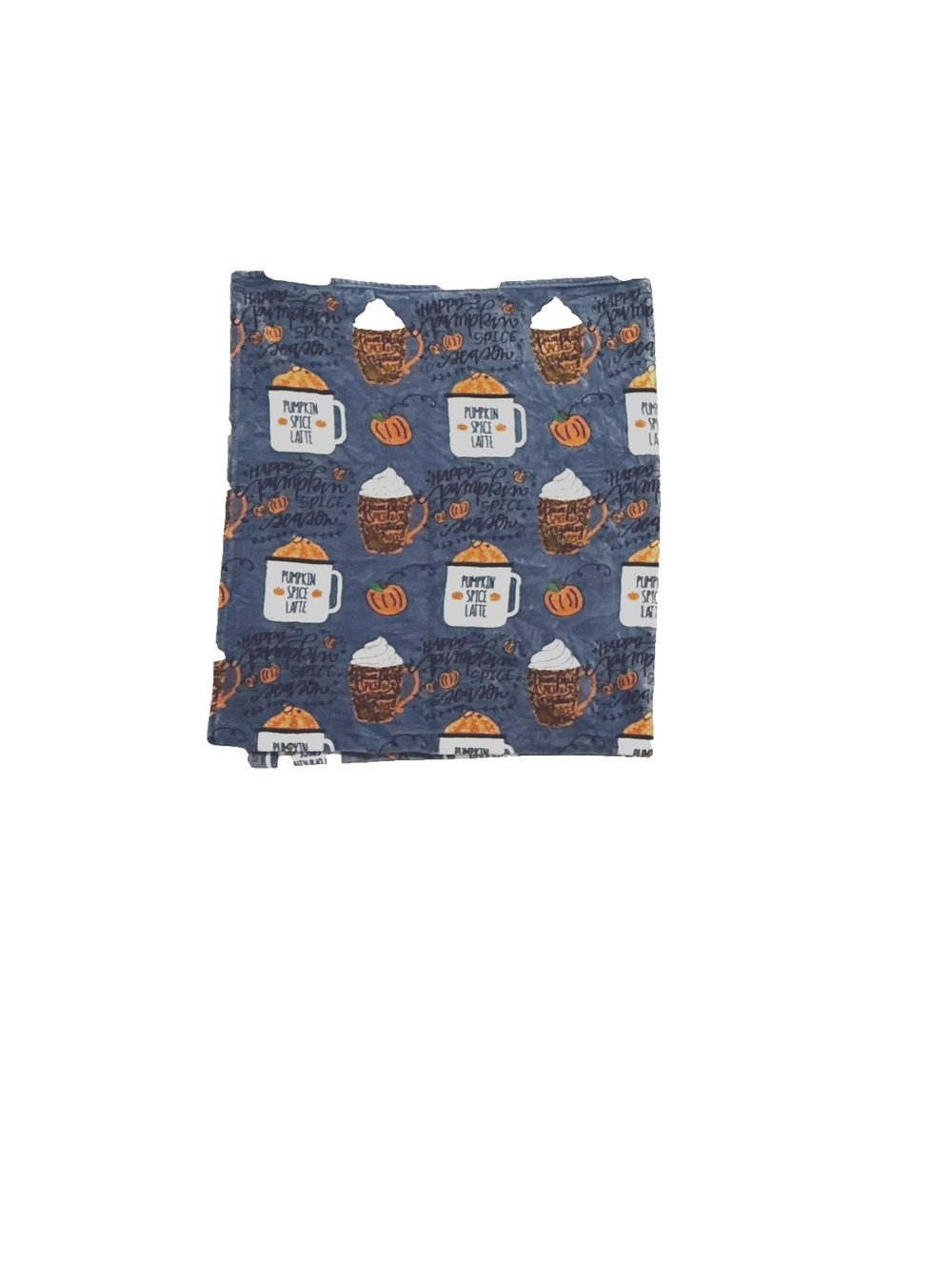 Cozy Fall Autumn Themed Throw Blanket Soft Fleece Halloween Pumpkin Spice Quilt